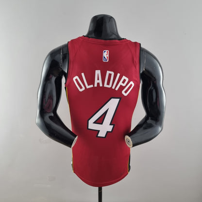 Camisa NBA Miami Heat #4 Oladipo - 75º Aniversário Vermelha
