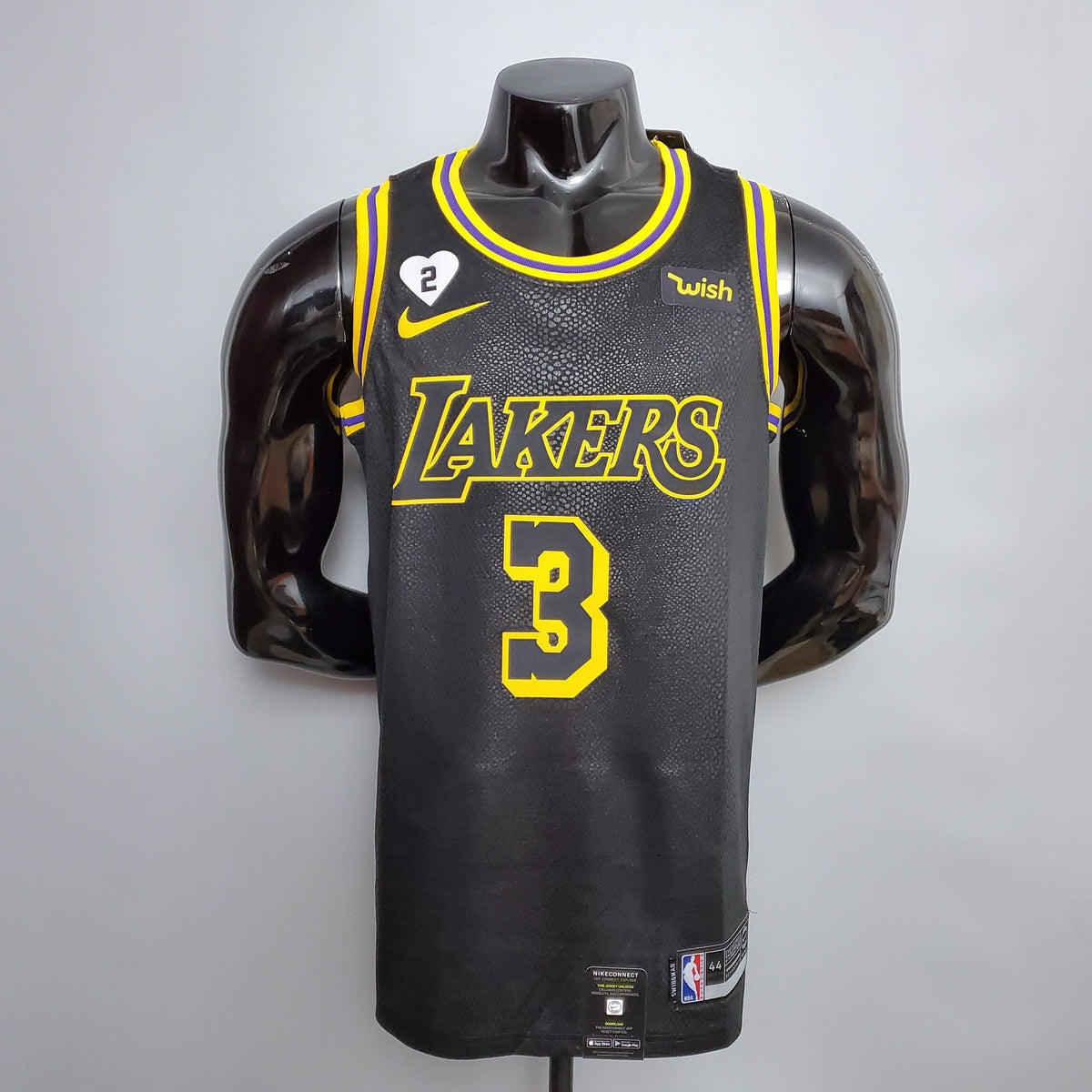 Camisa NBA Lakers #3 Davis Estampa de Cobra - 23/24
