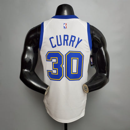 Camisa NBA Golden State Warriors #30 Curry - Retro Branca
