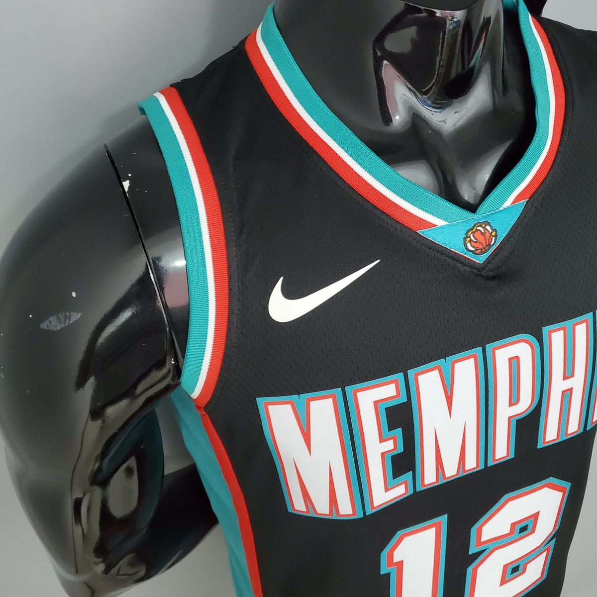 Camisa NBA Memphis Grizzlies #12 Morant - Retrô Preta