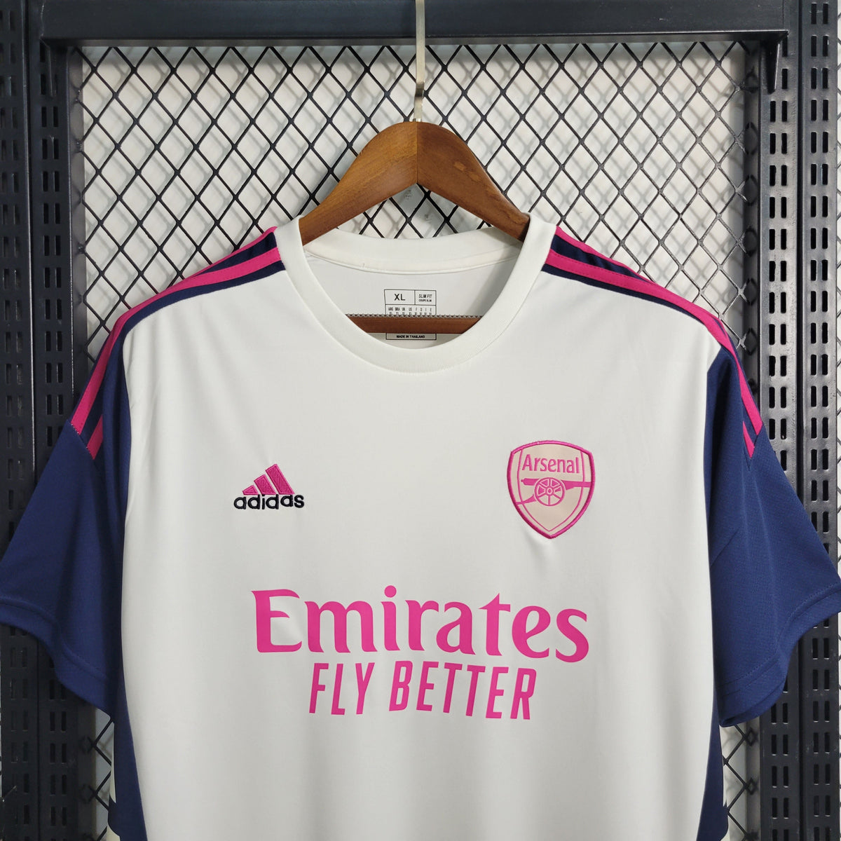 Camisa de Treino Arsenal 23/24 Branca - Adidas Torcedor Masculina - Lançamento