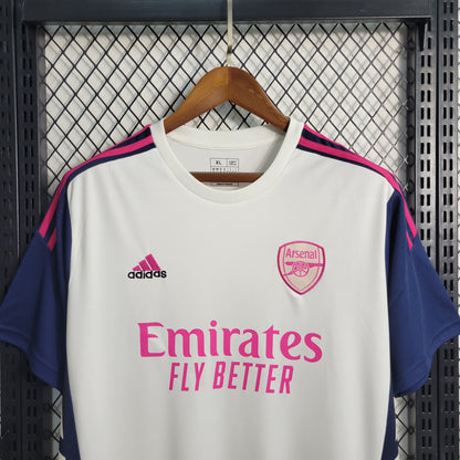 Camisa de Treino Arsenal 23/24 Branca - Adidas Torcedor Masculina - Lançamento