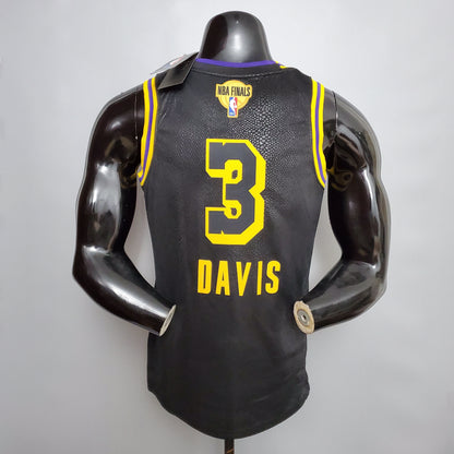 Camisa NBA Lakers #3 Davis NBA Finals Preta - 23/24