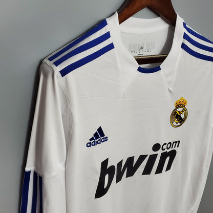 Camisa Titular do Real Madrid 10/11 - Versão Retrô Manga Comprida