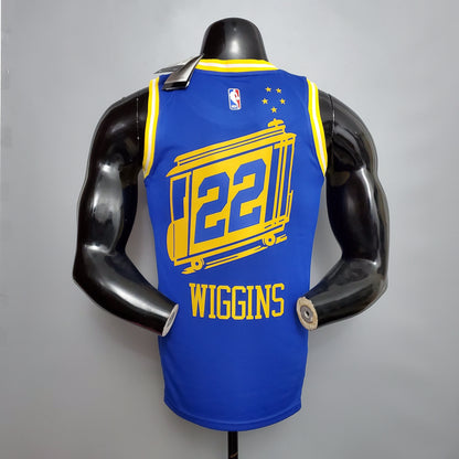 Camisa NBA Golden State Warriors #22 Wiggins - Azul Treino