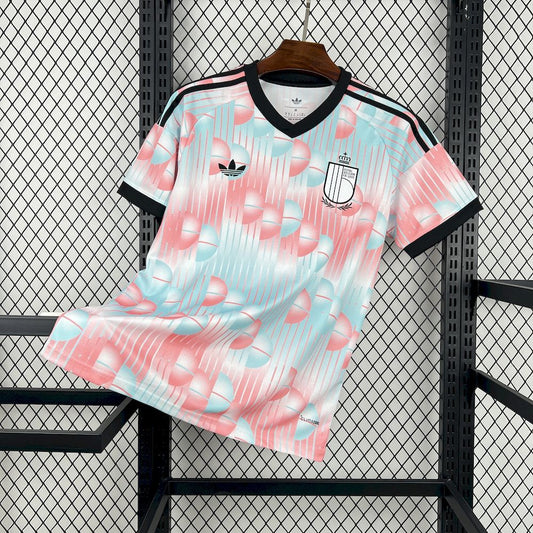 Camisa Seleção Bélgica Reserva 2026/27 - Adidas Torcedor Masculina - Azul/Vermelha