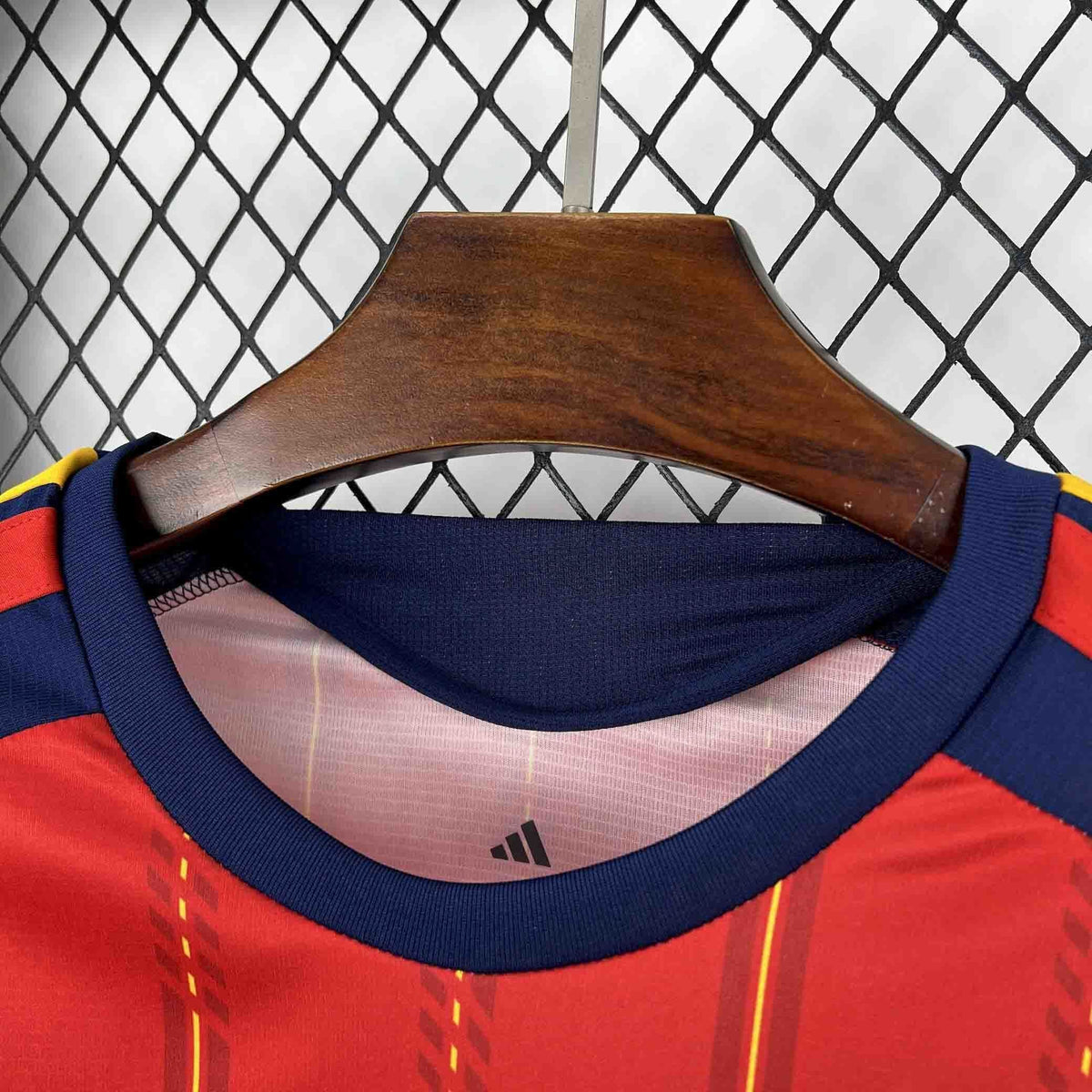 Camisa Seleção Espanha Home 2026/27 - Adidas Torcedor Masculina - Vermelha/Azul
