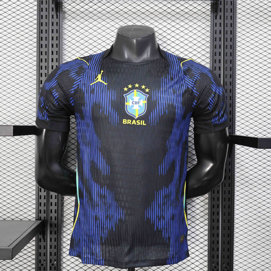 Camisa Brasil Away 2026/27 - Jordan Jogador Masculina - Azul/Preta