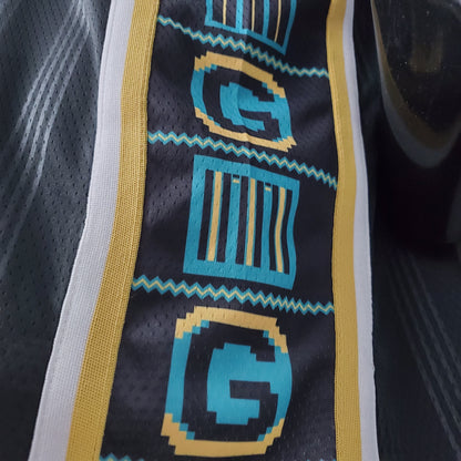Camisa NBA Memphis Grizzlies #12 Morant - City Edition Preta