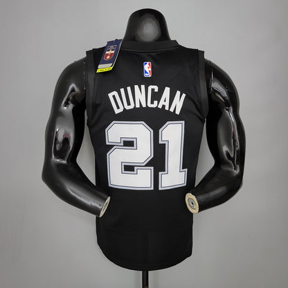 Camisa NBA San Antonio Spurs #21 Duncan - City Edition Preta