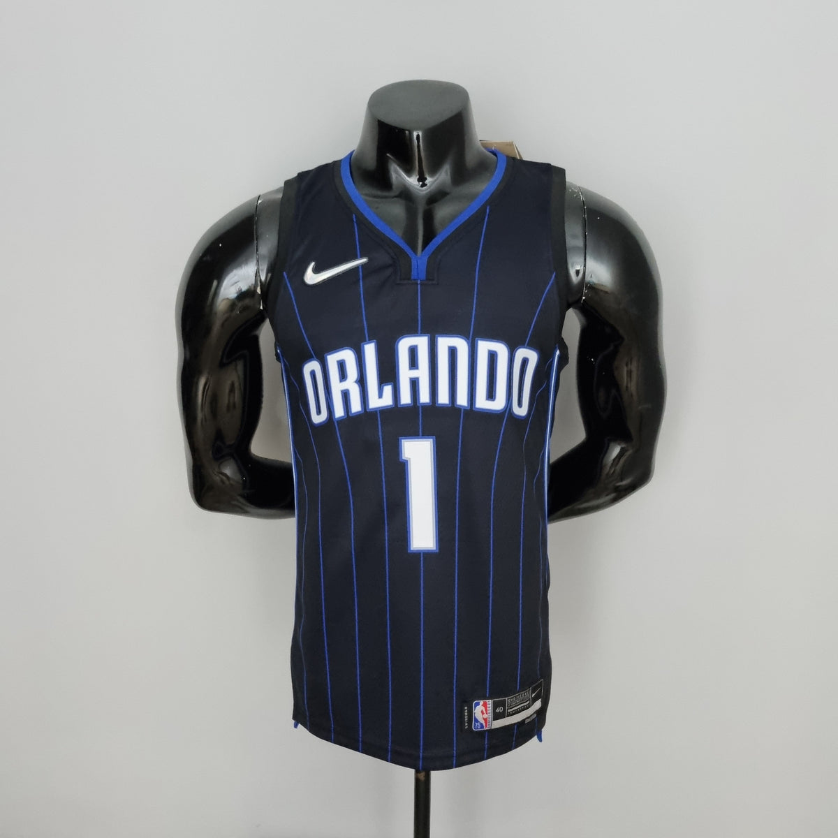 Camisa NBA Orlando Magic #1 McGrady - 75º Aniversário Preta