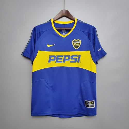 Camisa Titular Boca Juniors 03/04 - Versão Retrô