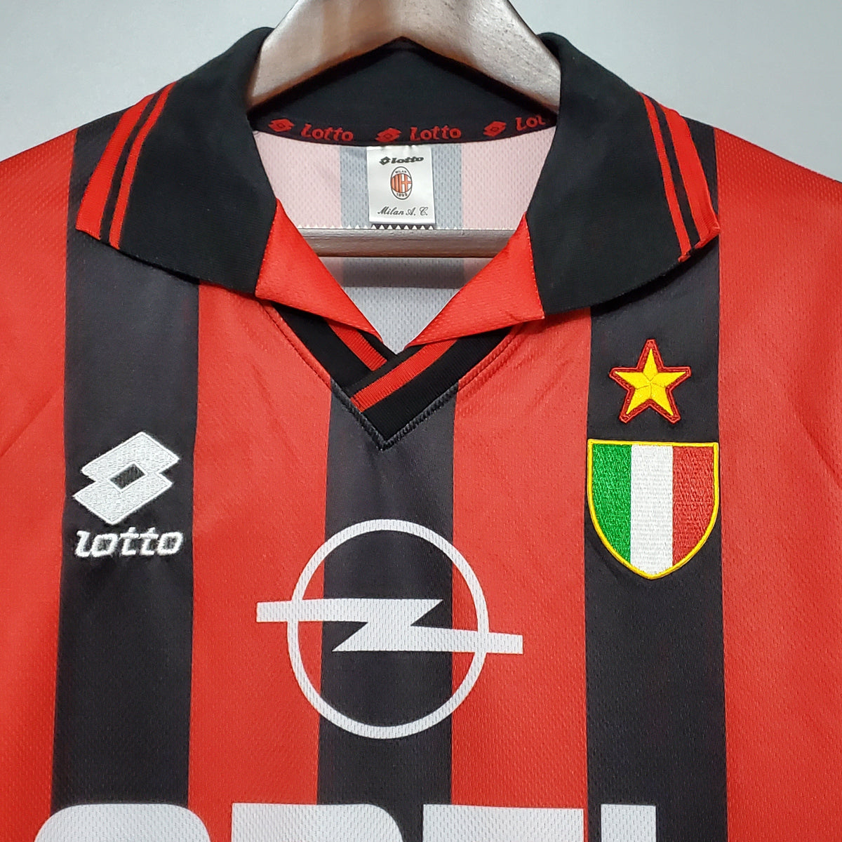 Camisa Titular Milan 96/97 - Versão Retrô