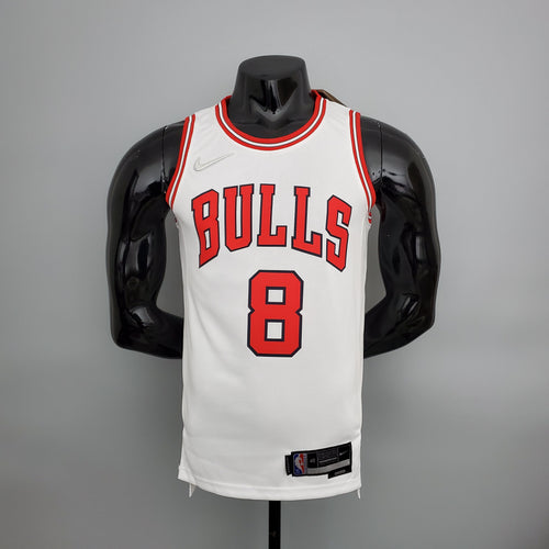 Camisa NBA Chicago Bulls #8 LaVine - 75º Aniversário Branca