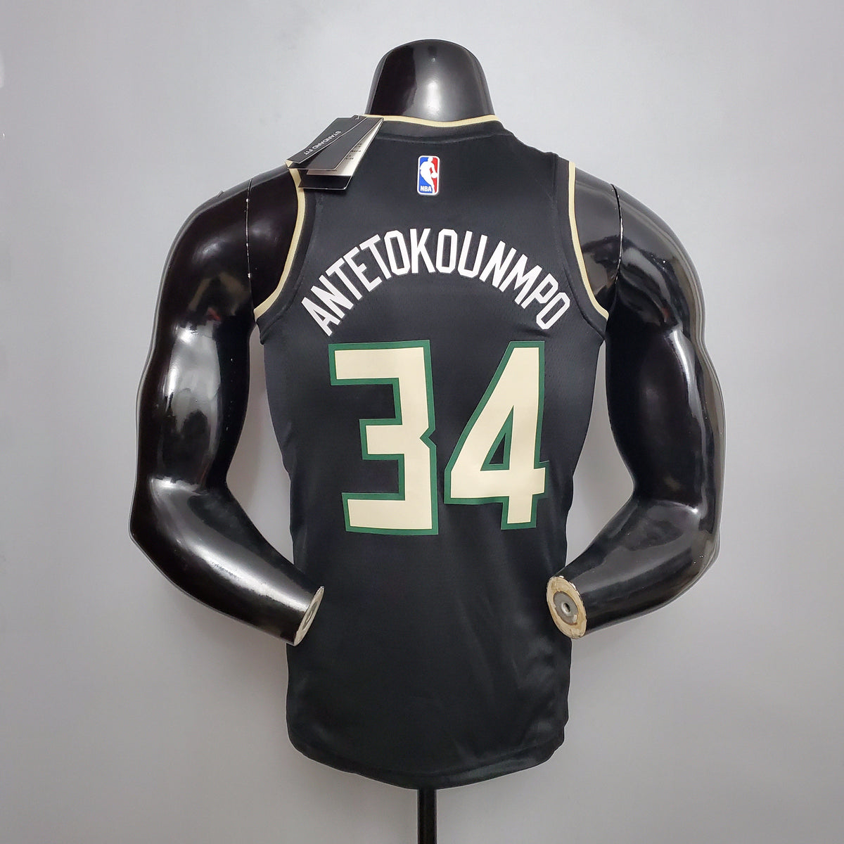 Camisa NBA Milwaukee Bucks #34 Antetokounmpo - Tema Preto