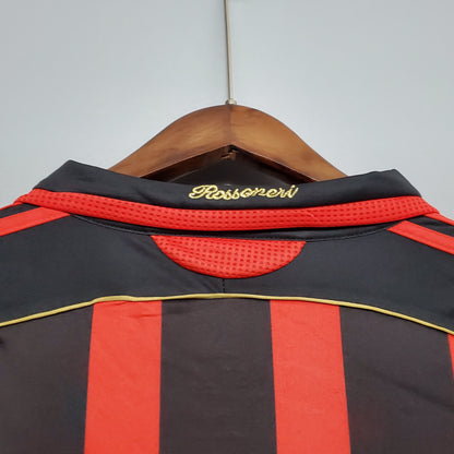 Camisa Milan Titular 06/07 - Versão Retrô Manga Comprida