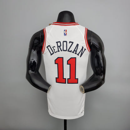 Camisa NBA Chicago Bulls #11 DeRozan - 75º Aniversário Branca
