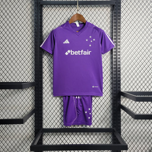 Kit Infantil de Treino Cruzeiro 23/24 - Roxo