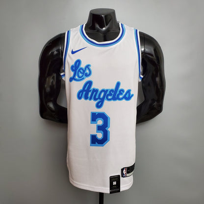 Camisa NBA Lakers #3 Davis Retro Night Branca - 23/24