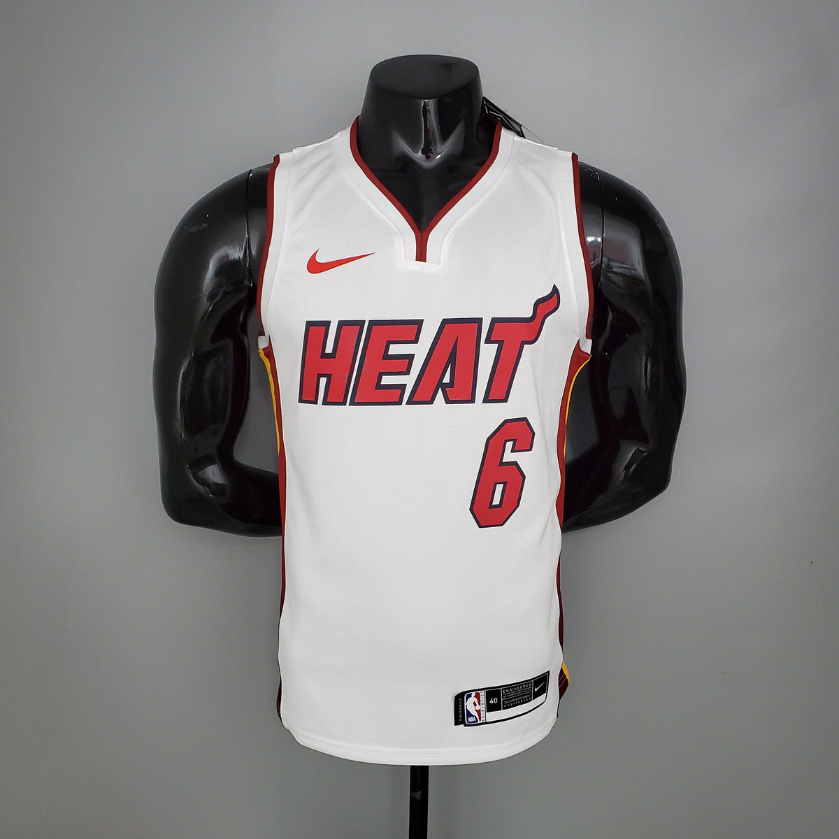 Camisa NBA Miami Heat #6 James - 75º Aniversário Branca
