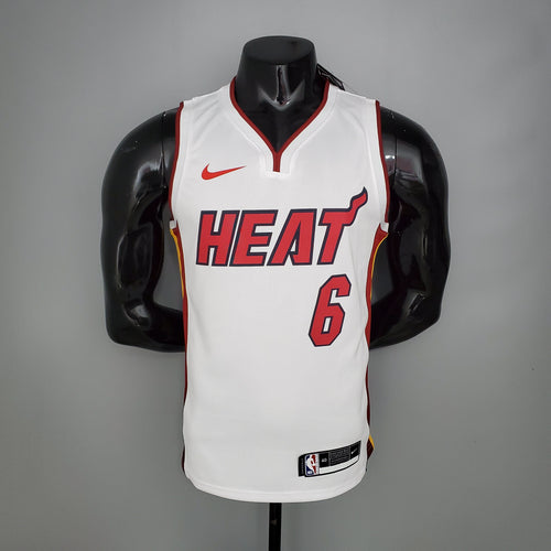 Camisa NBA Miami Heat #6 James - 75º Aniversário Branca