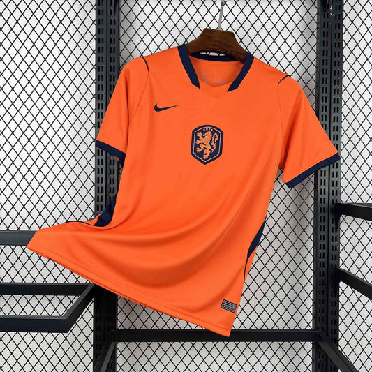 Camisa da Seleção da Holanda Home 2026/27 - Nike Torcedor Masculina - Laranja/Azul