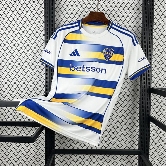 Camisa Boca Juniors Home 2026/27 - Adidas Torcedor Masculina - Branca/Azul
