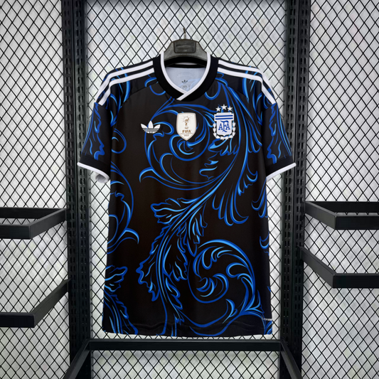 Camisa da Seleção Argentina Reserva 2026/27 - Adidas Torcedor Masculina - Preta/Azul