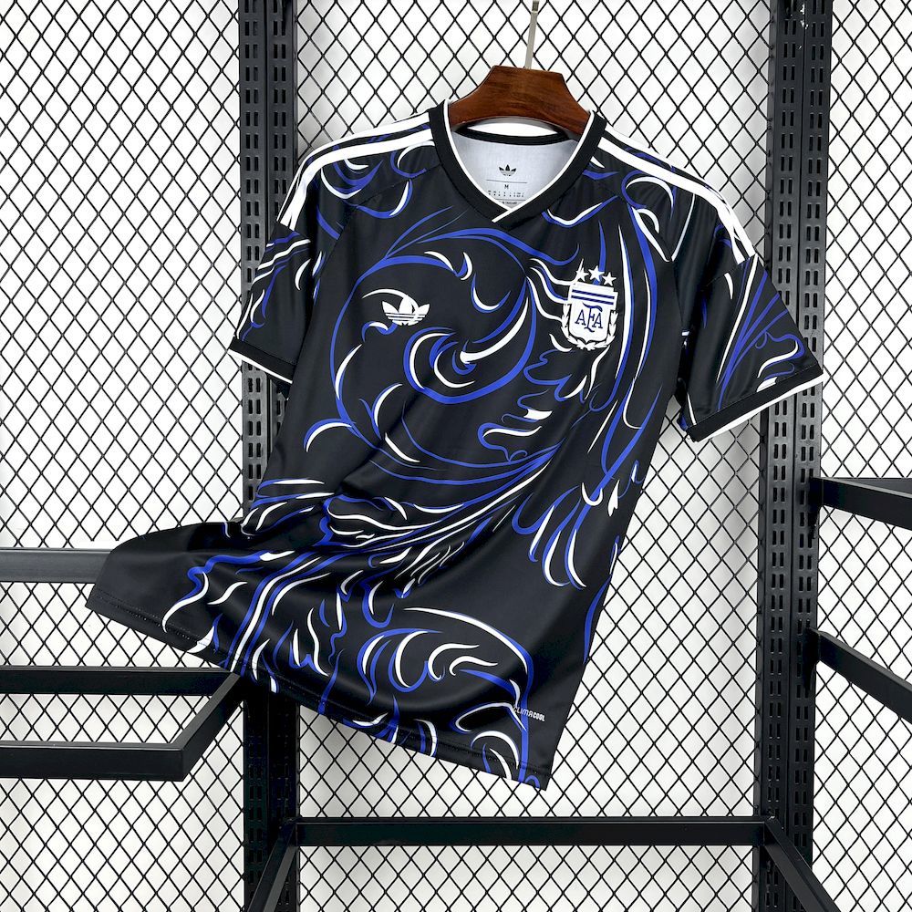 Camisa da Seleção Argentina Reserva 2026/27 - Adidas Torcedor Masculina - Preta/Azul